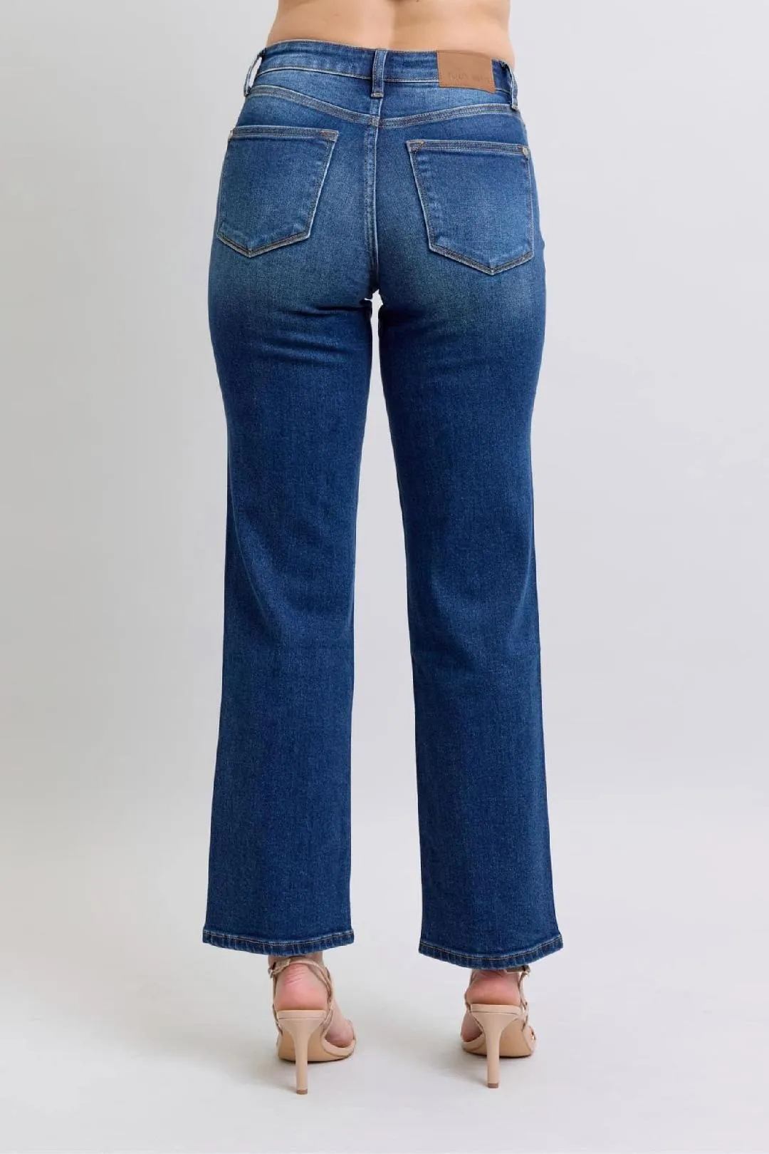 Judy Blue Straight Fit Mid Rise Jeans