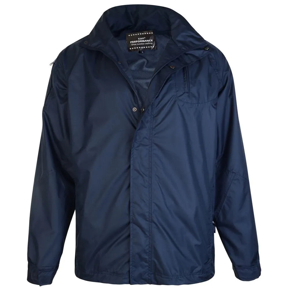 KAM Mens Big Size Waterproof Breathable Light Weight Rain Jacket