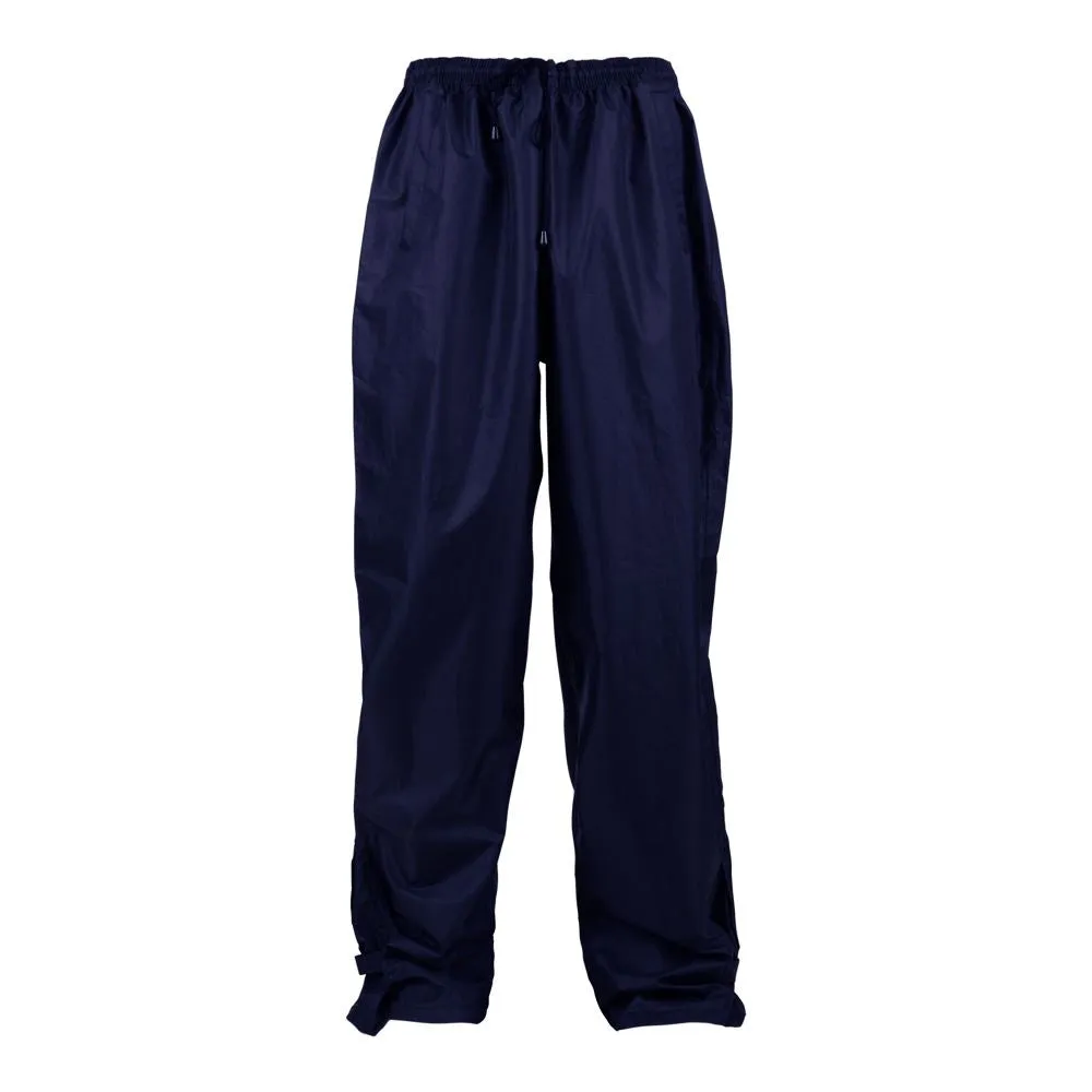 KAM WATER PROOF AND BREATHABLE RAIN OVER PANTS IS SIZE 2XL TO 8XL, BLACK & NAVY