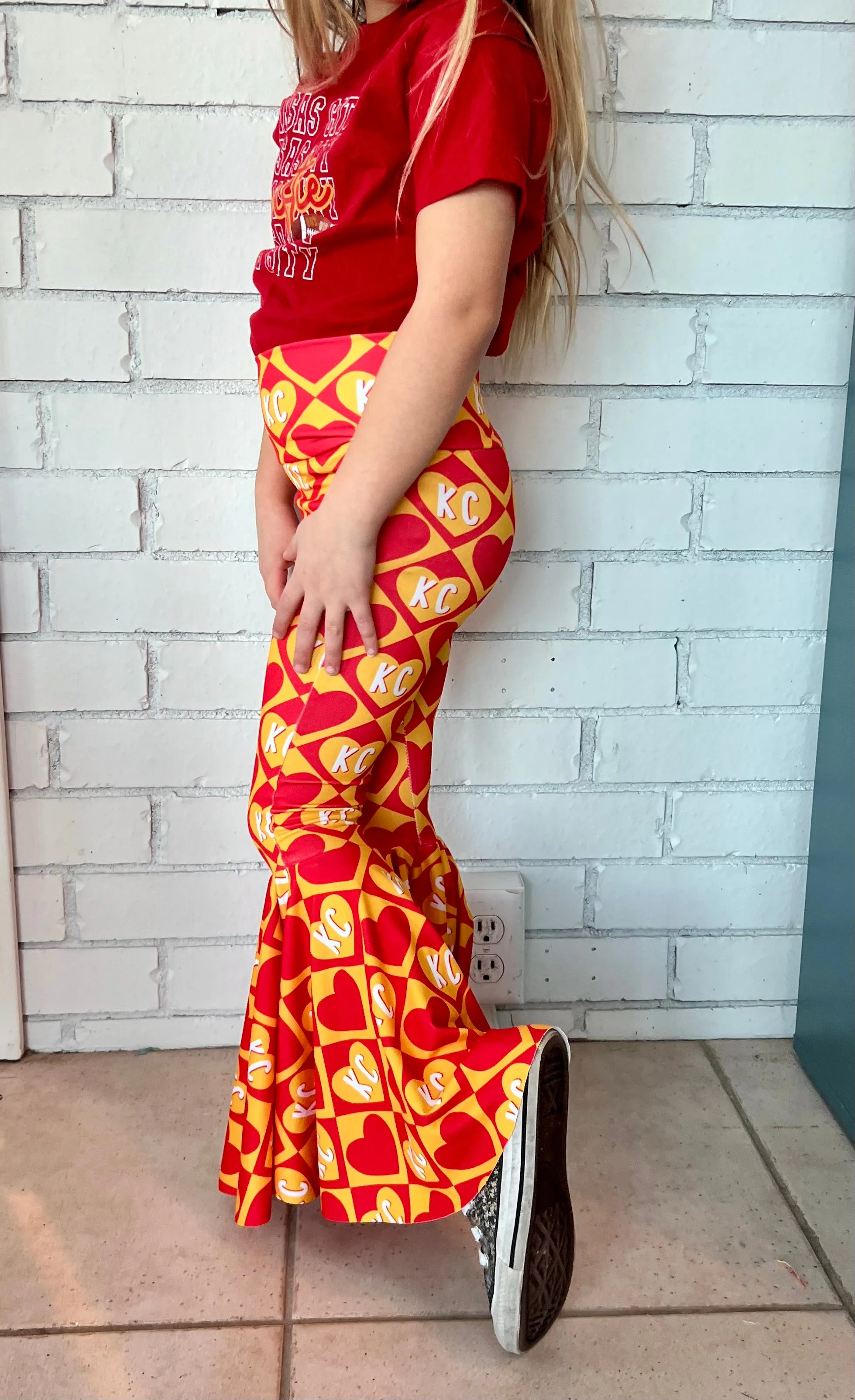 KC Football Bell Bottoms
