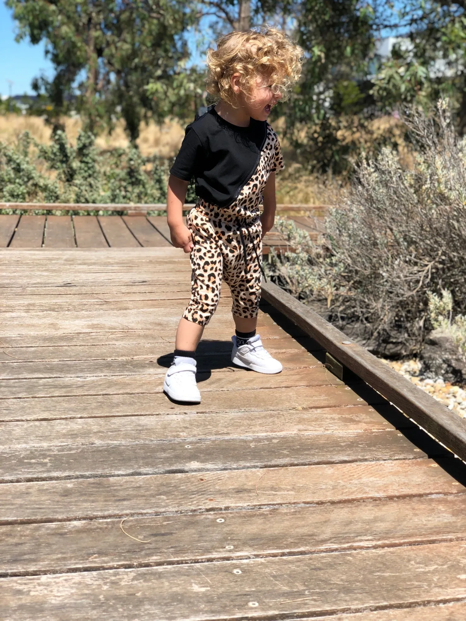 Kids Leopard Print Shorts