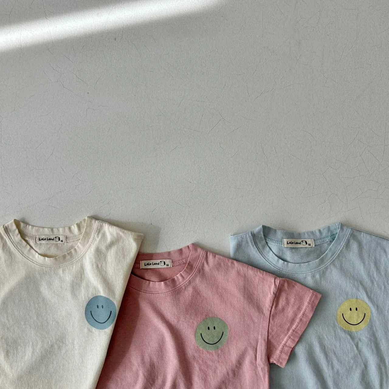 Kids Smile Tee- Dusty Blue