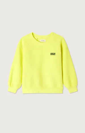 KID'S SWEATSHIRT IZUBIRD - JAUNE FLUO