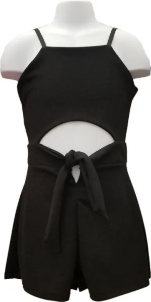KIDS TIE FRONT ROMPER