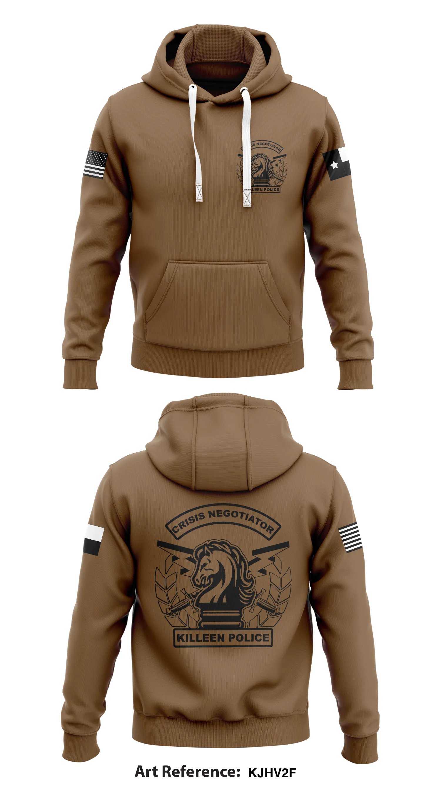 Killeen Police Department Store 1 Core Men's Hooded Performance Sweatshirt - KJHv2F