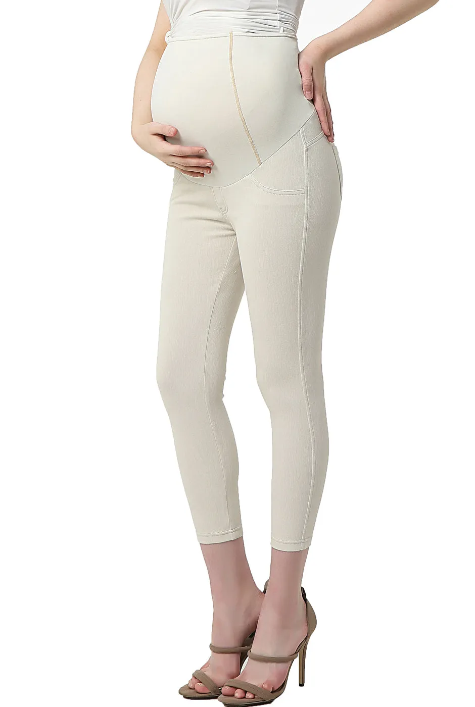 Kimi   Kai Maternity "Tia" Cropped Jeggings