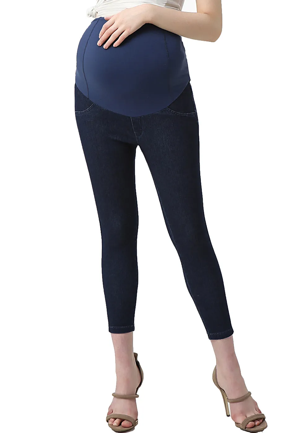 Kimi   Kai Maternity "Tia" Cropped Jeggings
