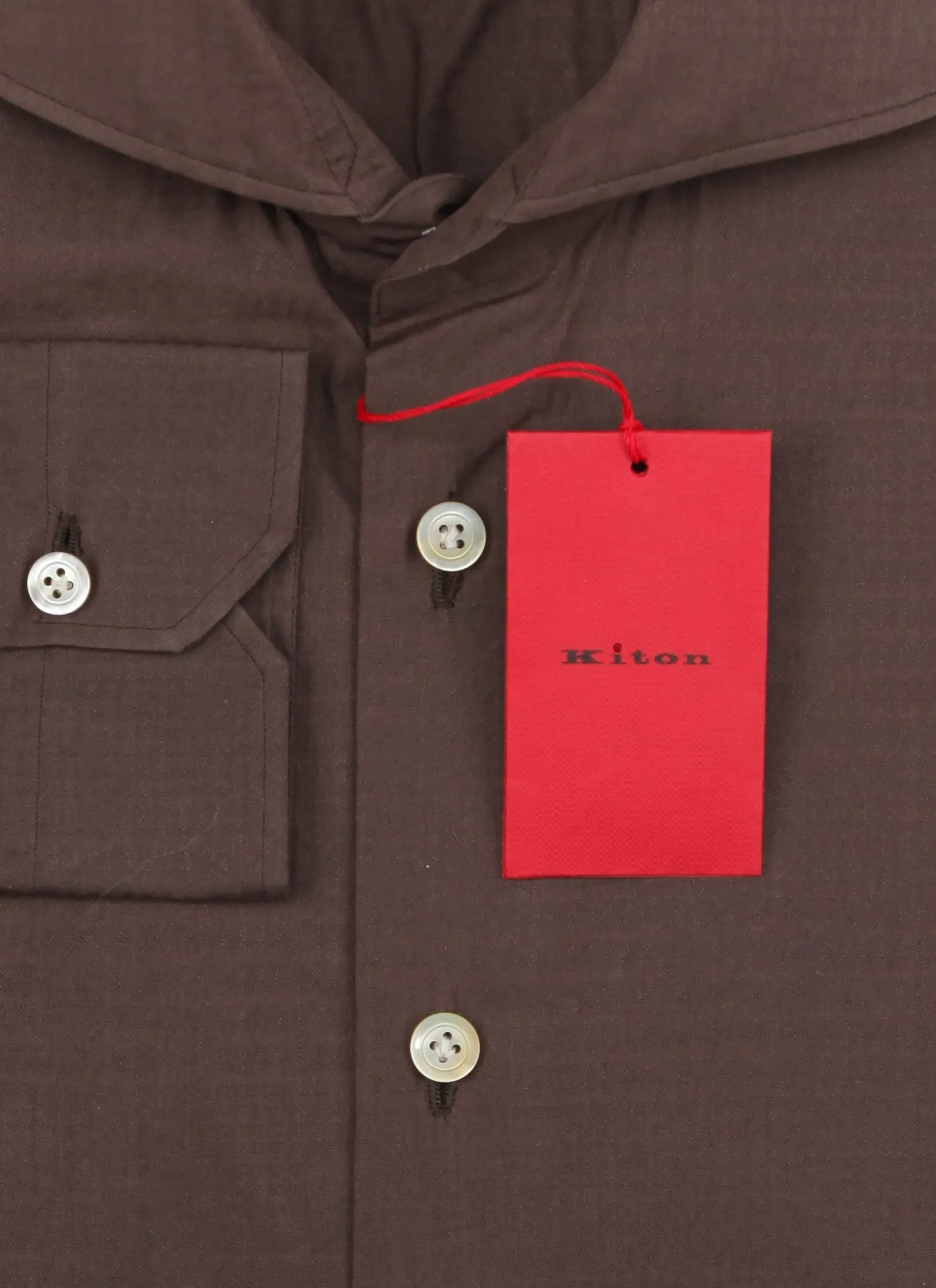 Kiton Brown Shirt - Slim