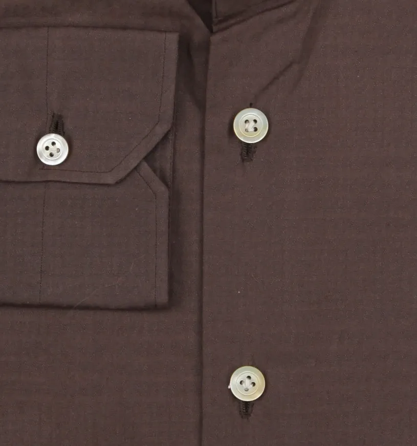 Kiton Brown Shirt - Slim