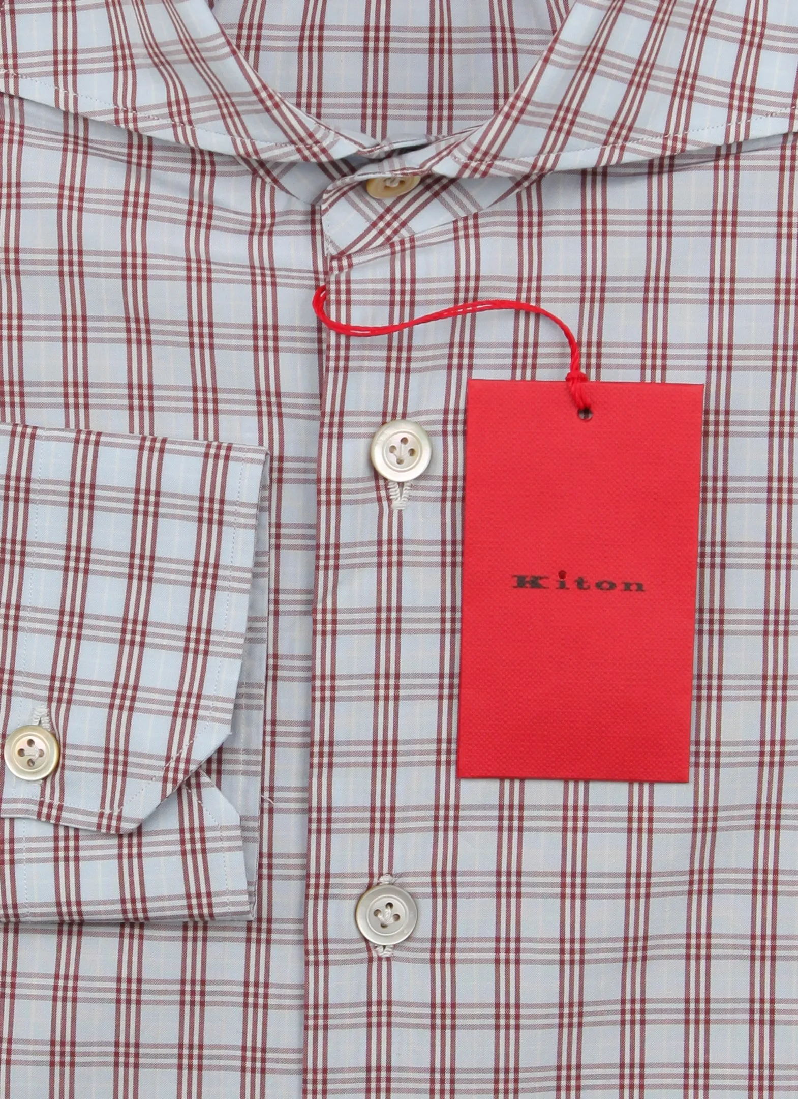 Kiton Burgundy Red Shirt - Slim