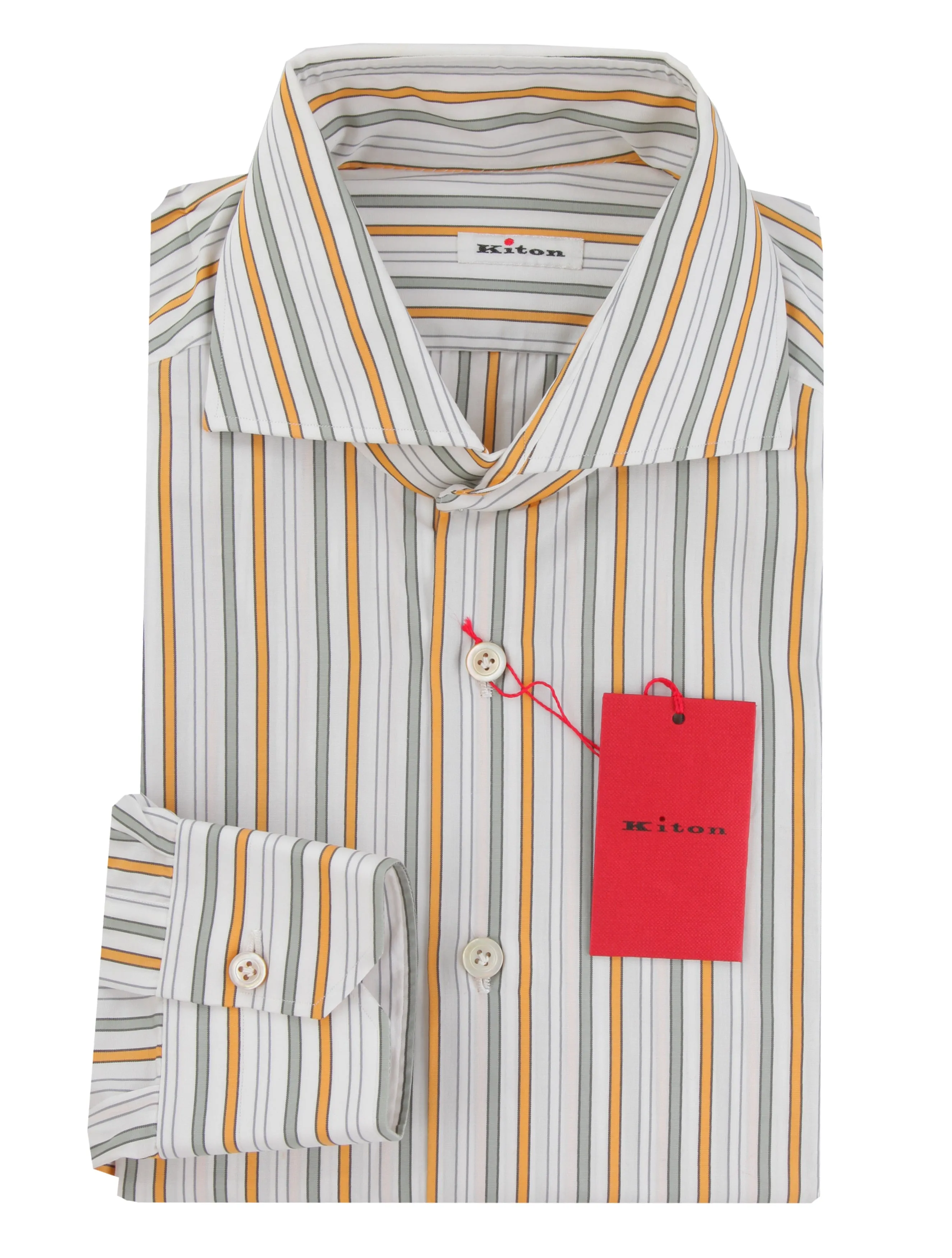 Kiton Orange Shirt - Slim