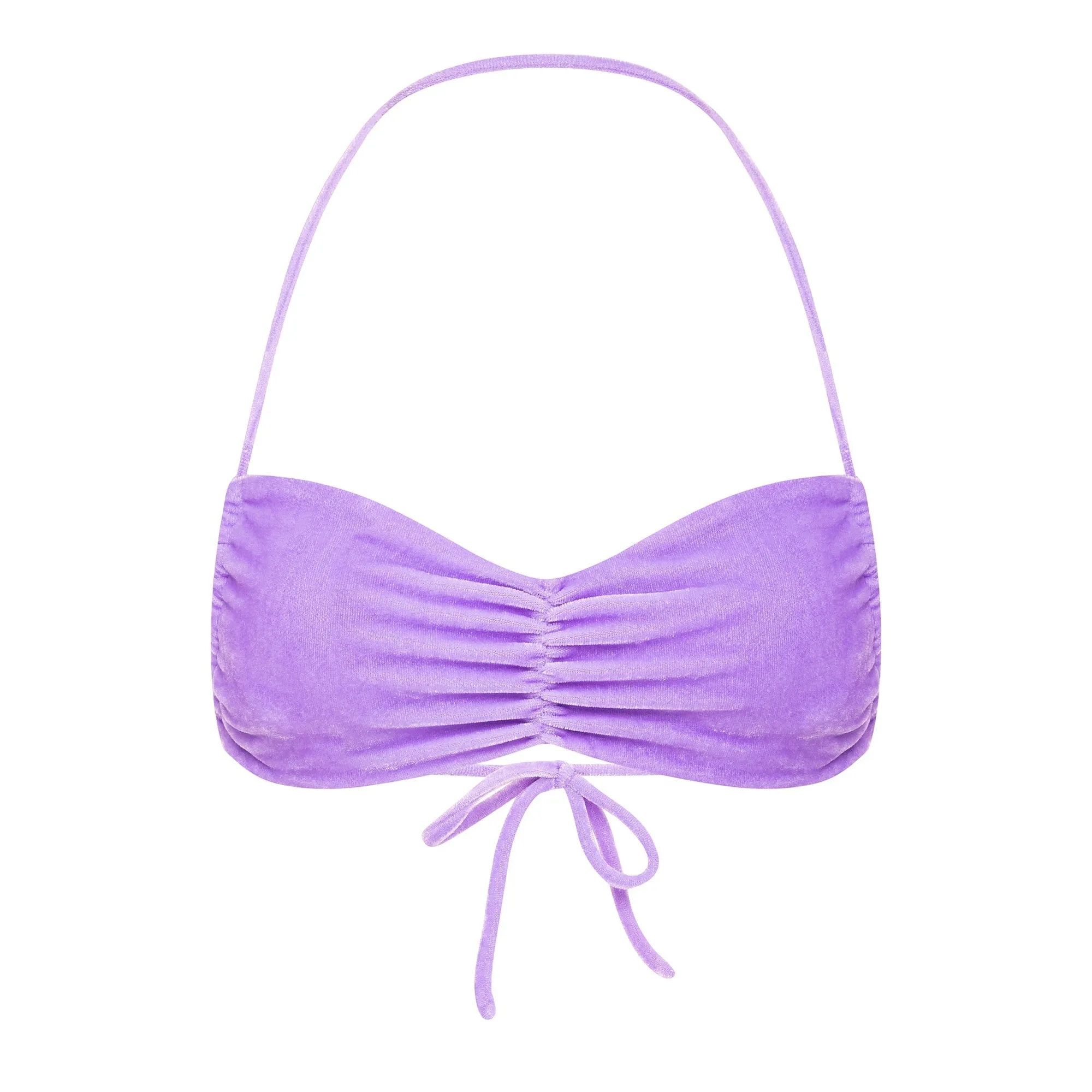LAVENDER VELVET BIKINI SWIMSUIT