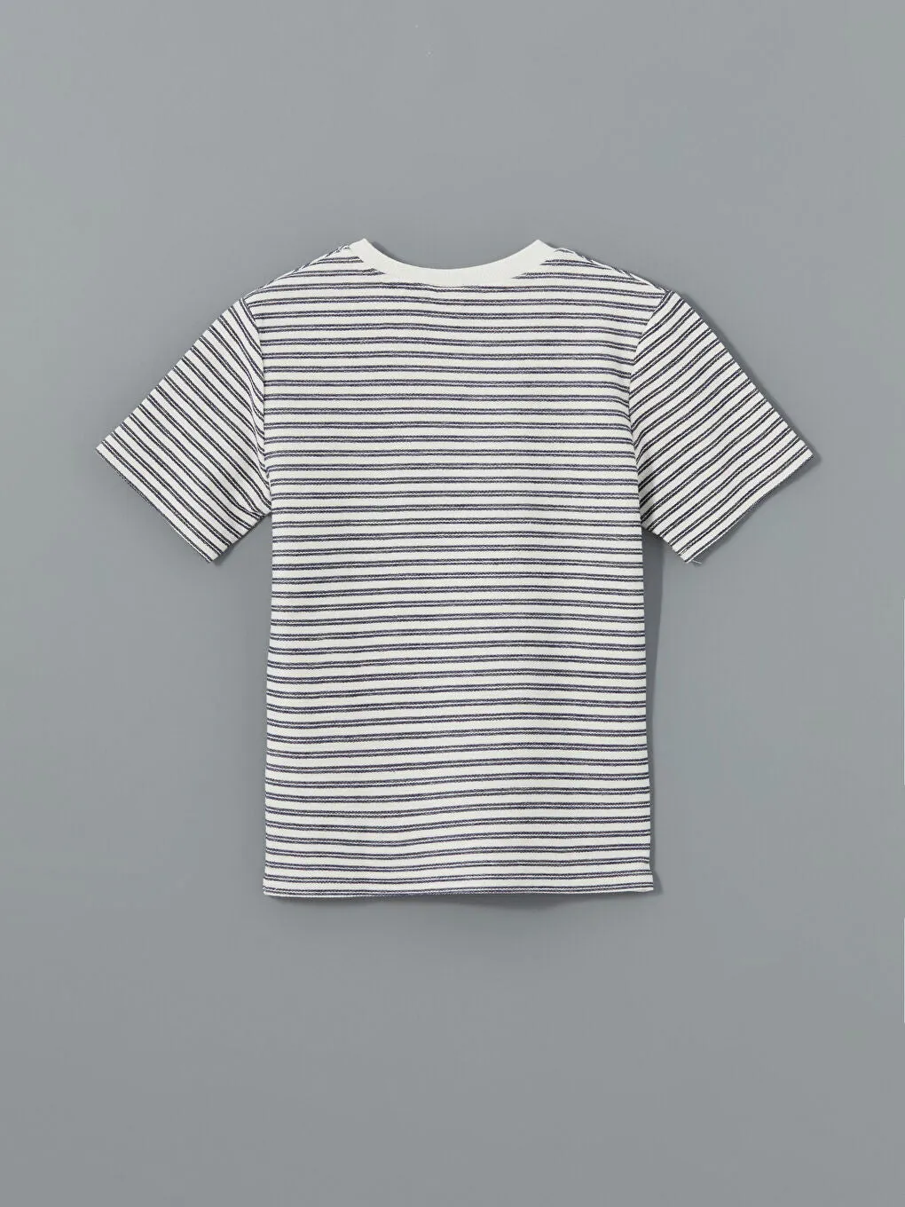 LCW Kids Navy Blue Crew Neck Boy T-Shirt