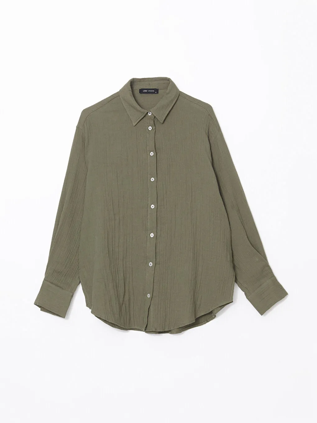 LCW Vision Beige Textured Women Shirt