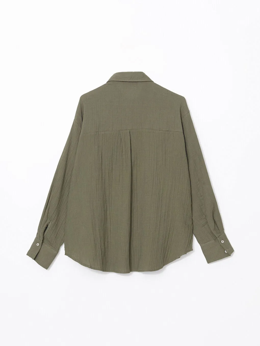LCW Vision Beige Textured Women Shirt
