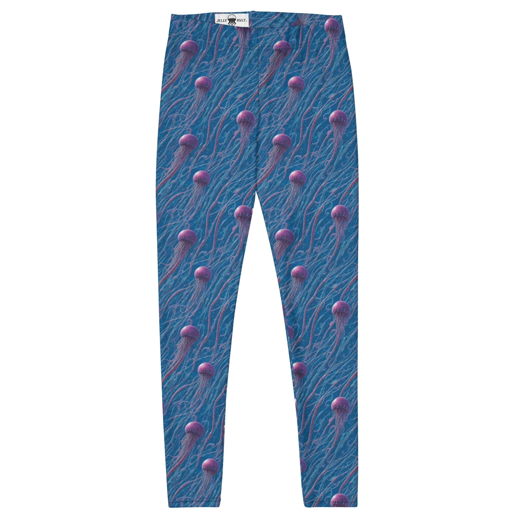 Leggings Blue and Violet Jellyfishes
