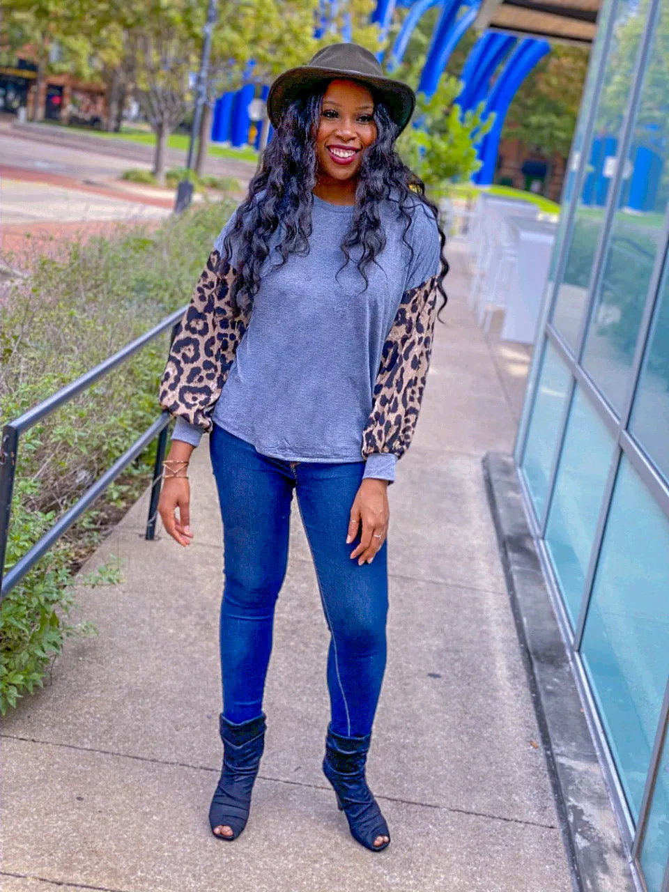 Leopard Long Sleeve Top