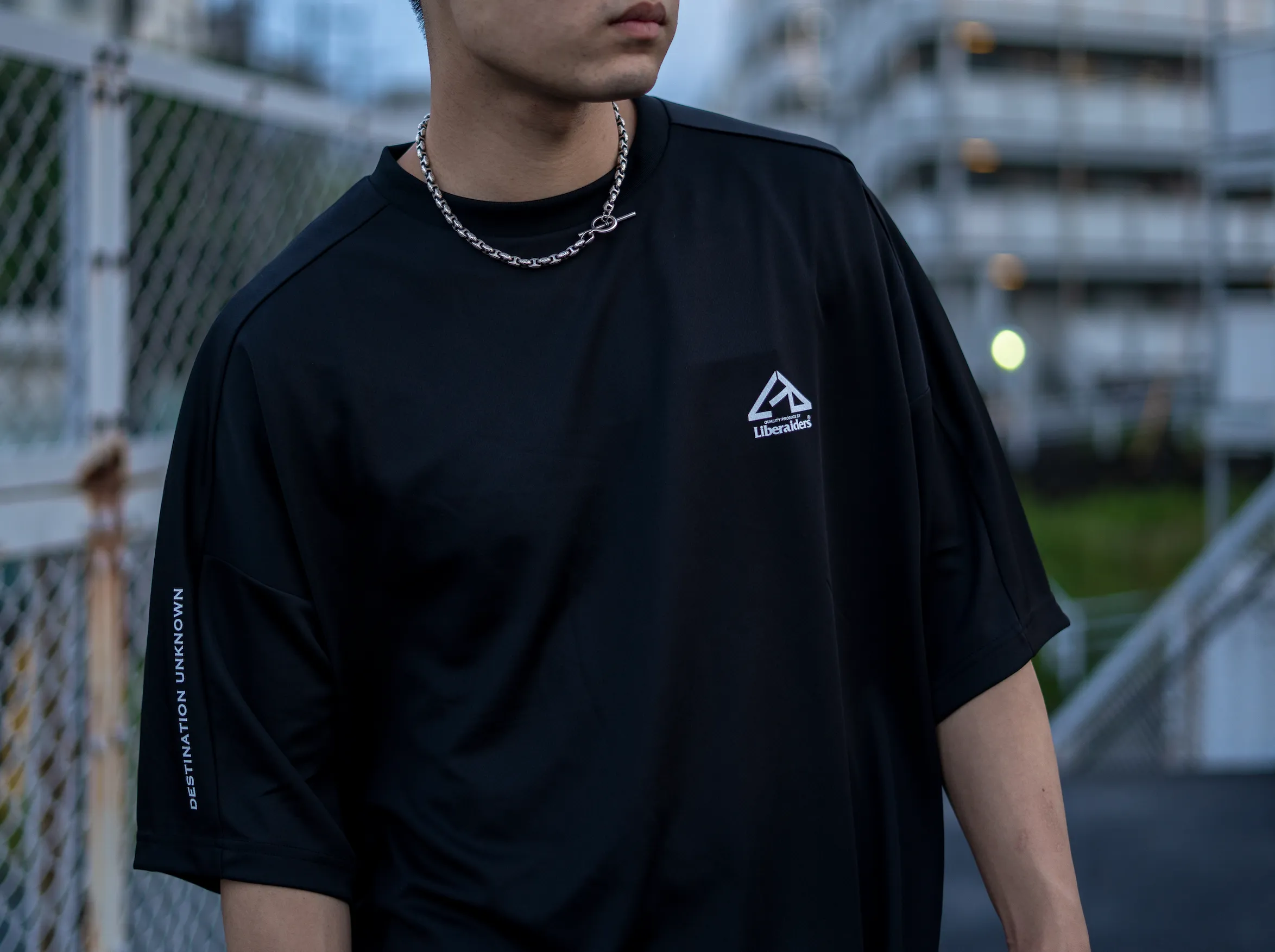 Liberaiders LOOSE FIT DRY TEE(BLACK)