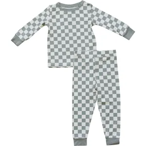 Light Green Checkered Bamboo Set