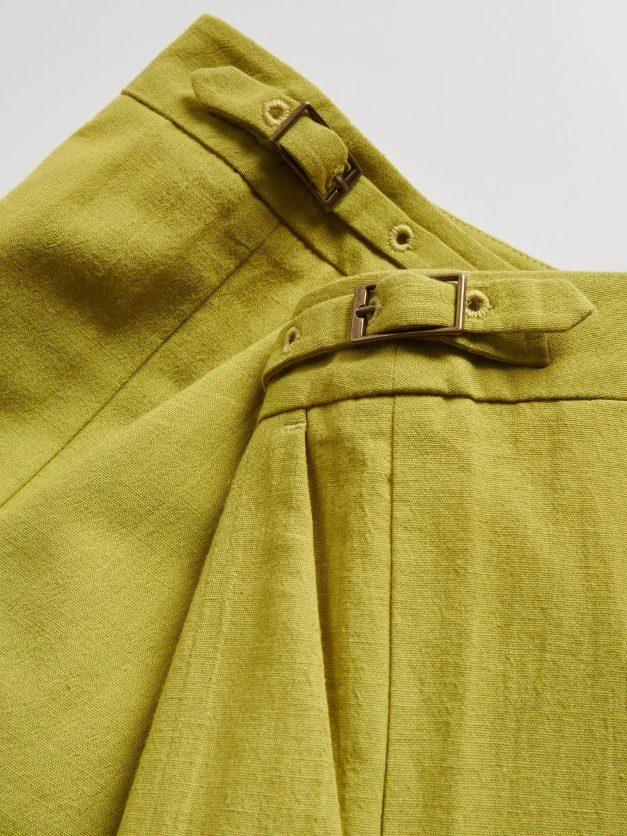 Linen blend shorts