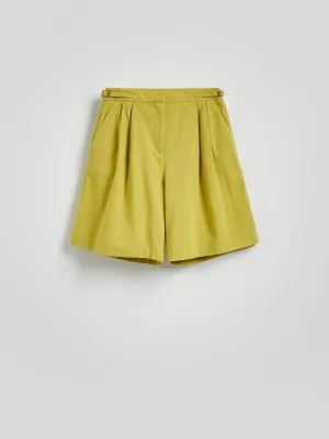 Linen blend shorts
