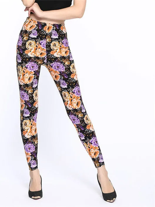 Lip Dot Cartoon Leggings Women With Print leggings soft hot thickness spandex /Cotton Pants Legging stretch female leggins