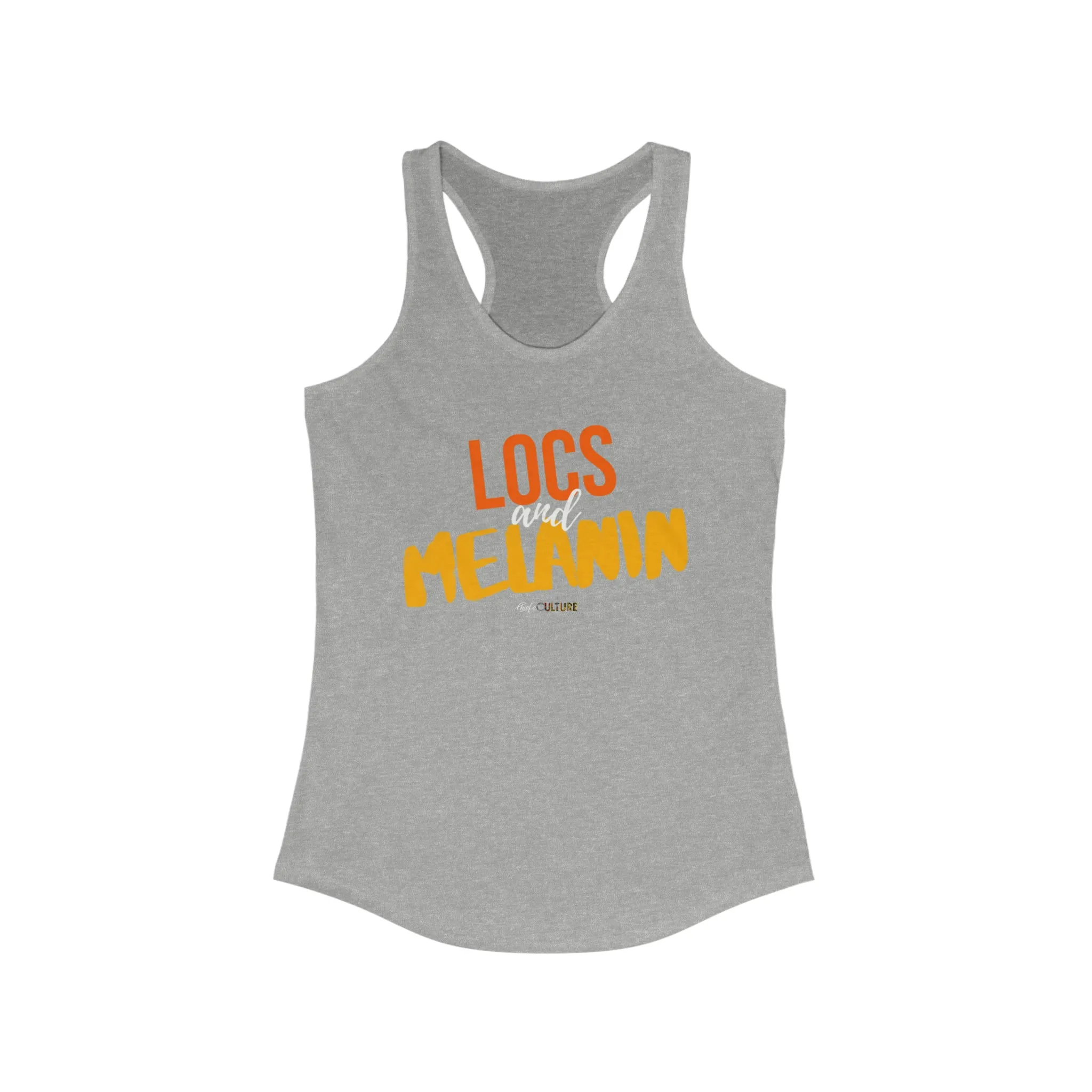 LOCS and MELANIN Women's Racerback Tank