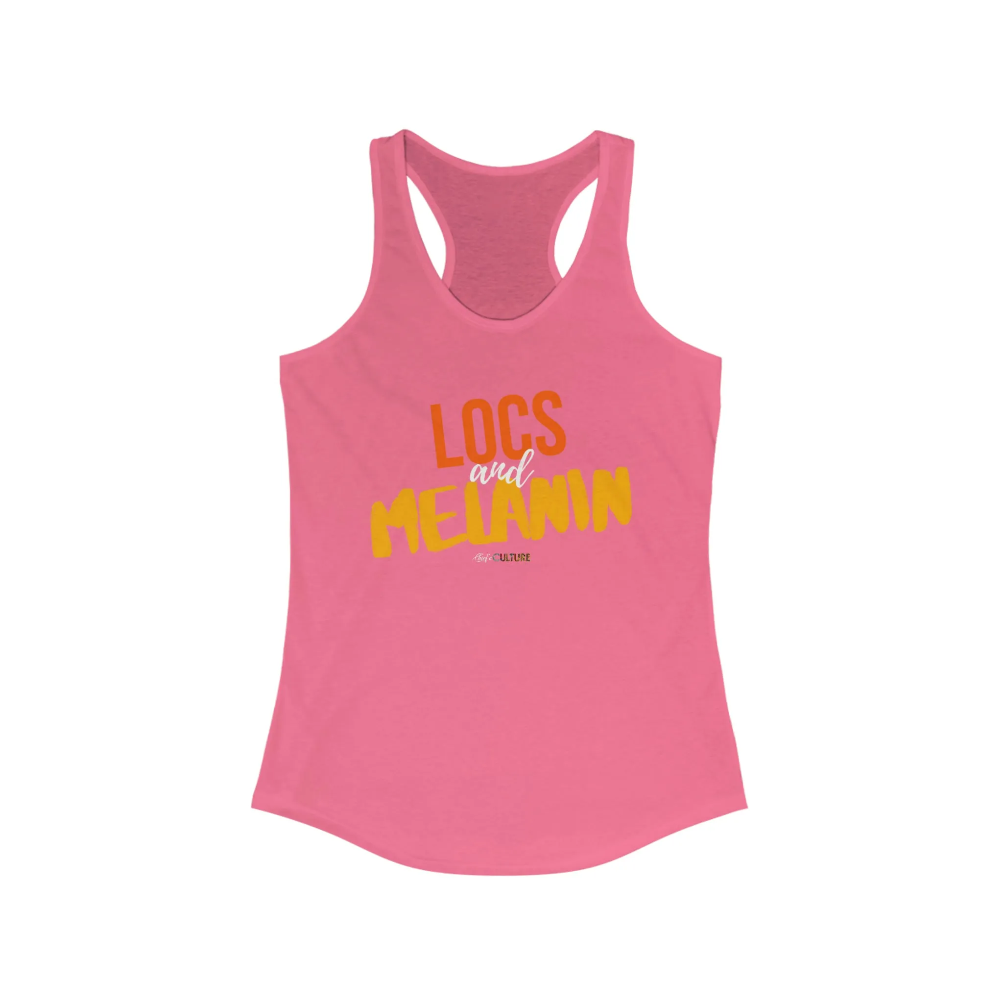 LOCS and MELANIN Women's Racerback Tank