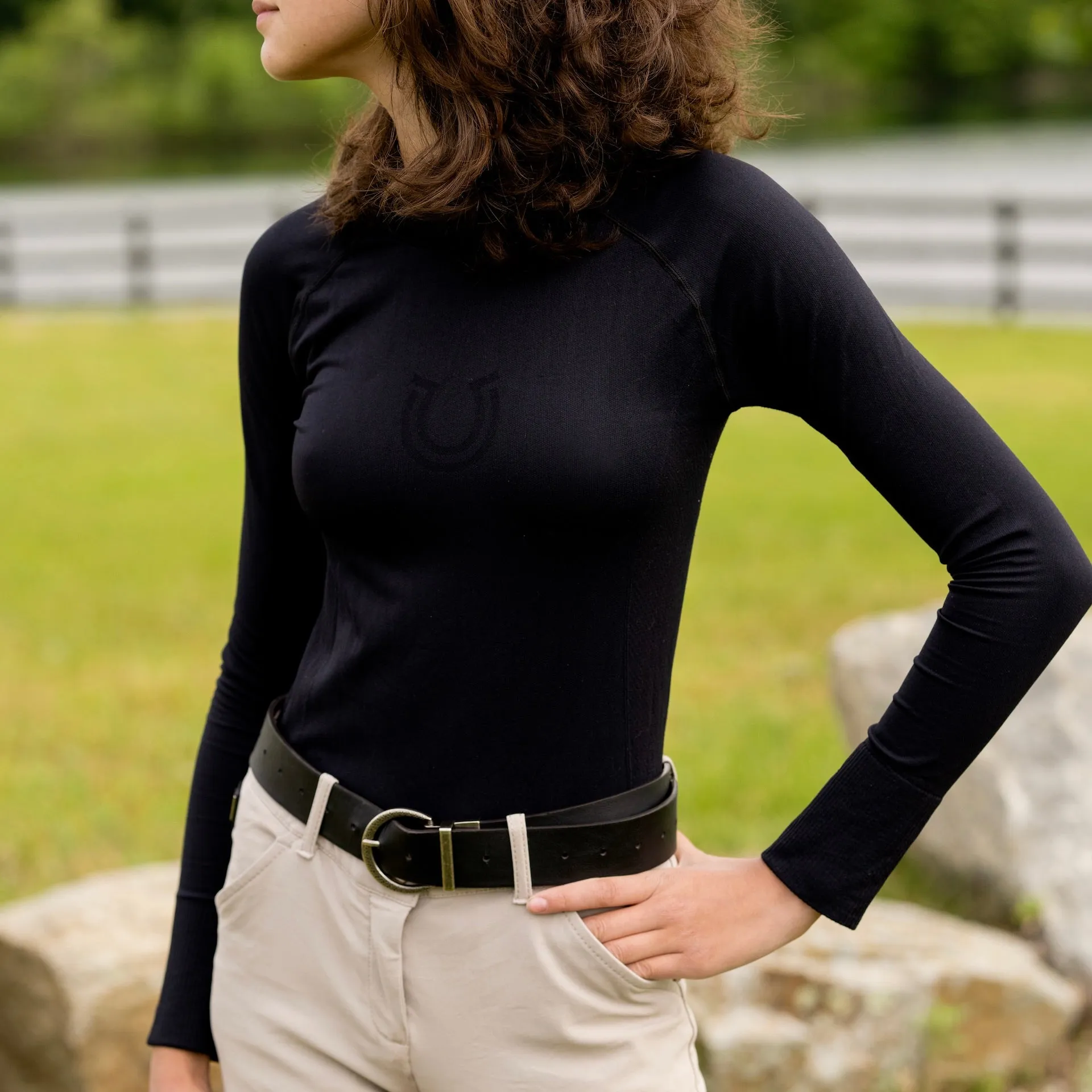 Long Sleeve Seamless Schooling Top