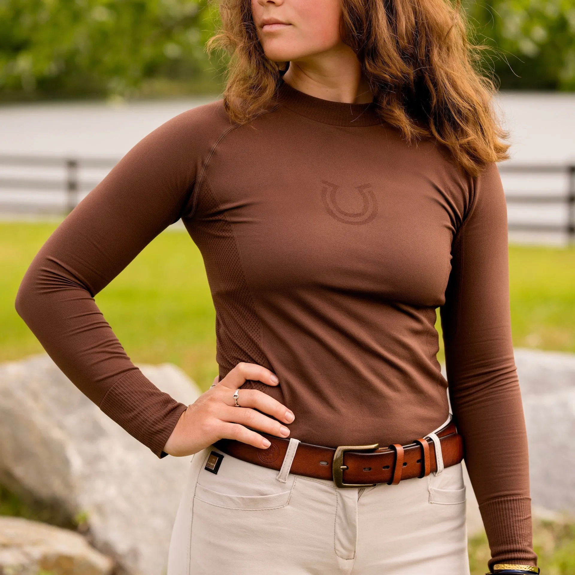 Long Sleeve Seamless Schooling Top