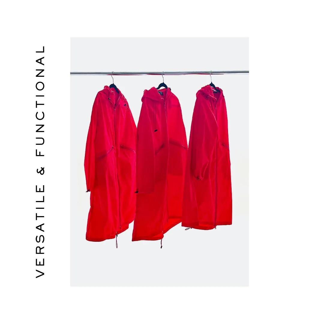 Lounge the Label II PARIS Rain Coat - Red