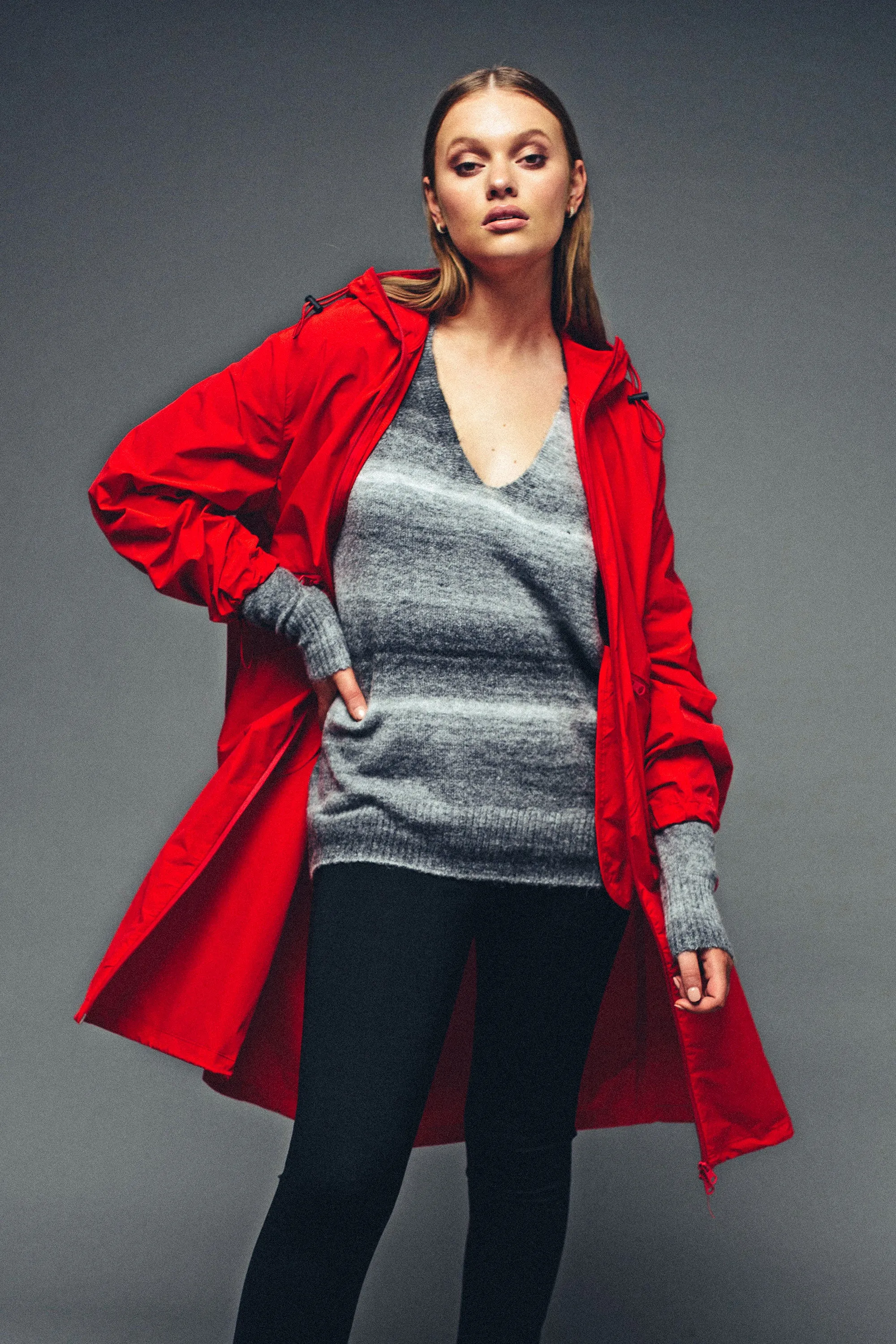 Lounge the Label II PARIS Rain Coat - Red