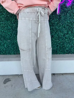 Lt.Mocha Mineral Washed Bottoms