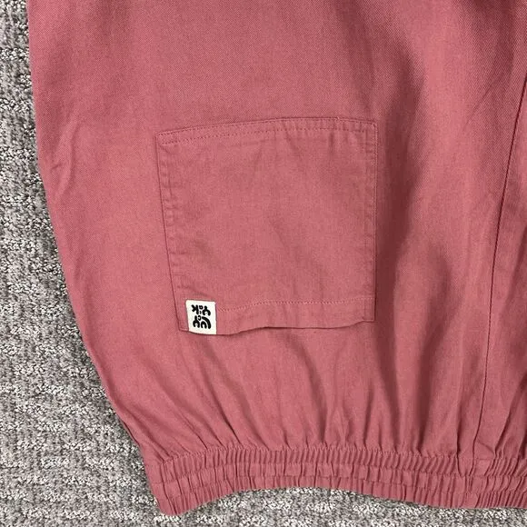 Lucy and Yak Shorts Womens Extra Large Charlie Organic Cotton Boho Coastal Pink