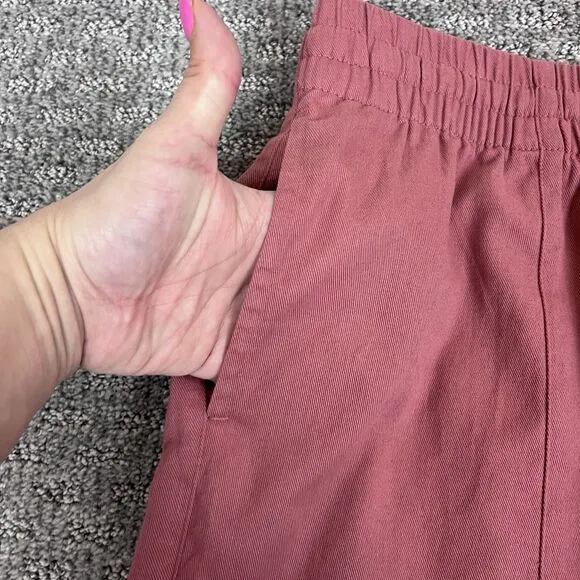 Lucy and Yak Shorts Womens Extra Large Charlie Organic Cotton Boho Coastal Pink