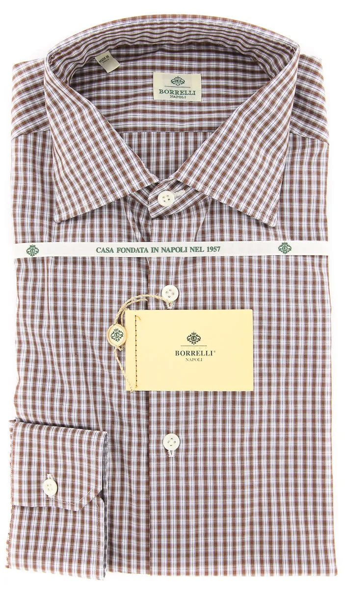 Luigi Borrelli Brown Shirt - 15.75 US / 40 EU