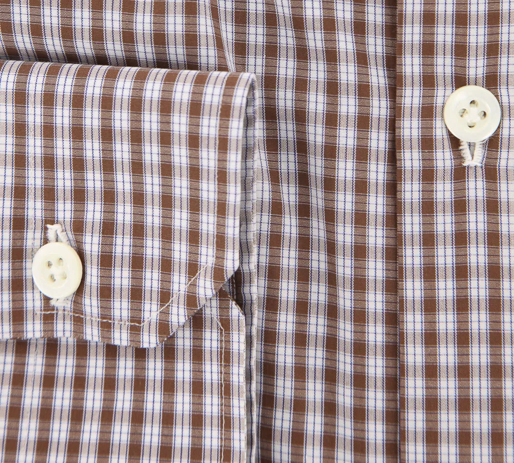 Luigi Borrelli Brown Shirt - 15.75 US / 40 EU