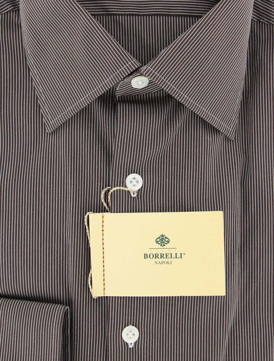 Luigi Borrelli Brown Shirt - 15.75 US / 40 EU