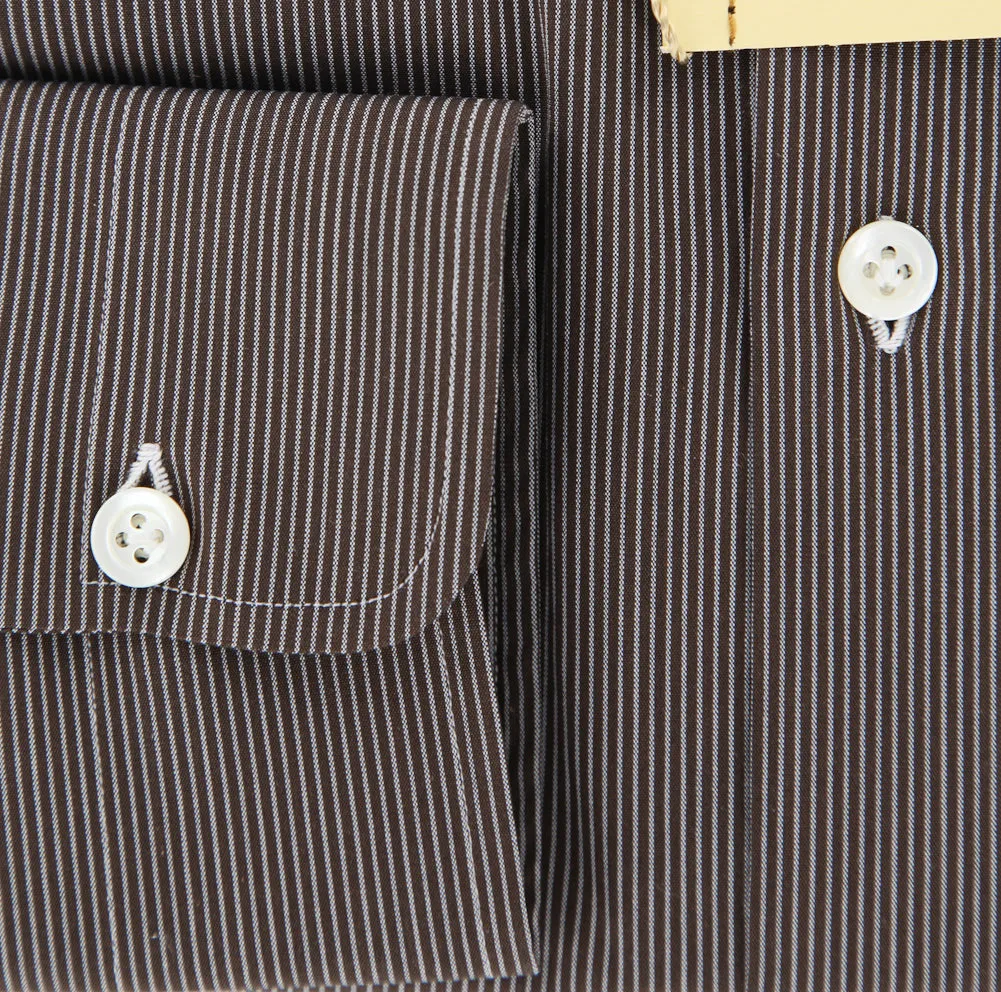 Luigi Borrelli Brown Shirt - 15.75 US / 40 EU