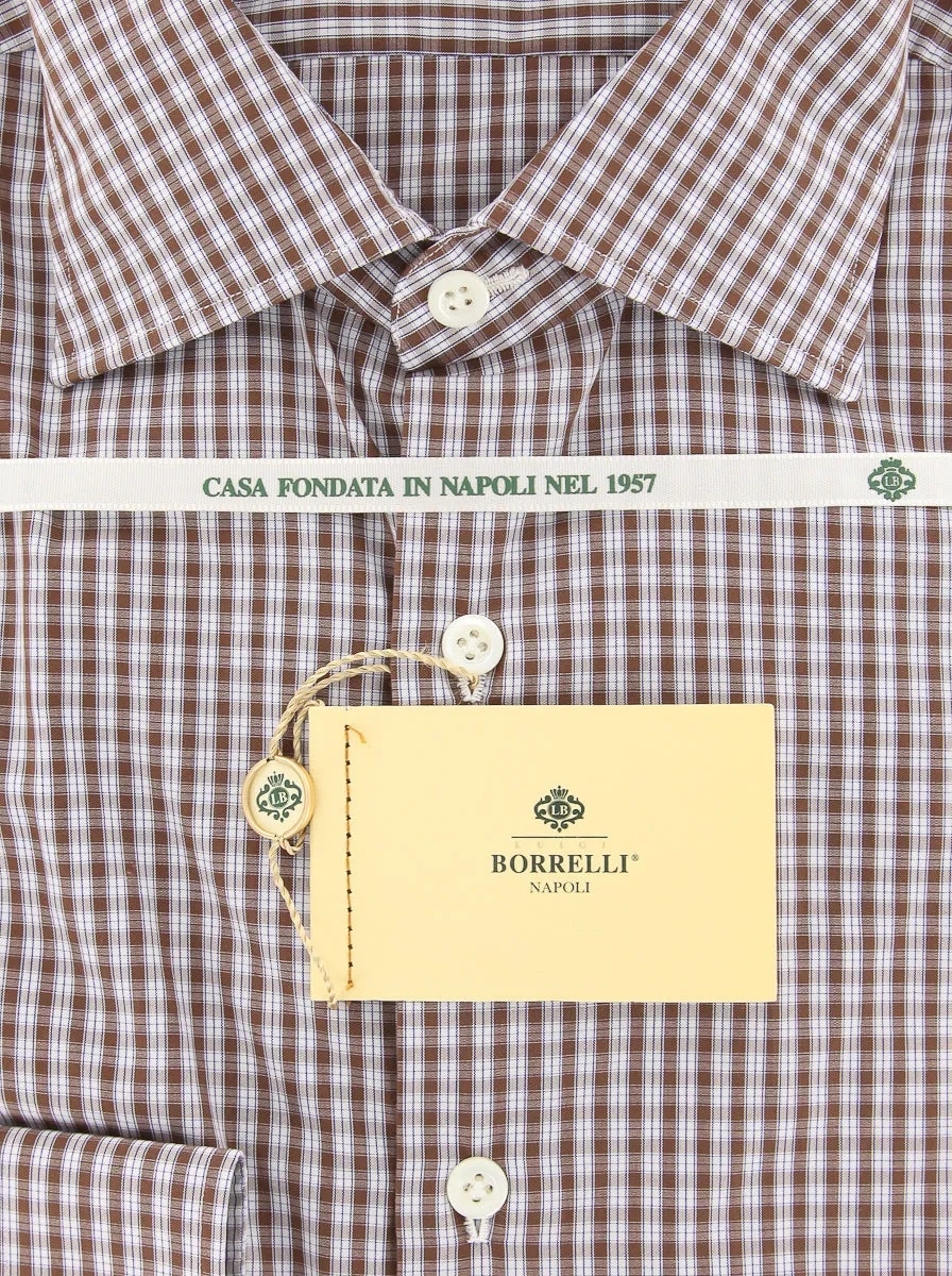 Luigi Borrelli Brown Shirt - 15.75 US / 40 EU