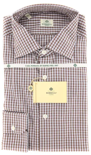 Luigi Borrelli Brown Shirt - 15.75 US / 40 EU