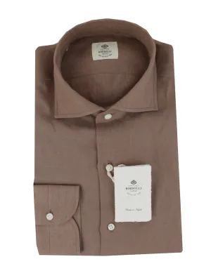 Luigi Borrelli Brown Shirt - Slim