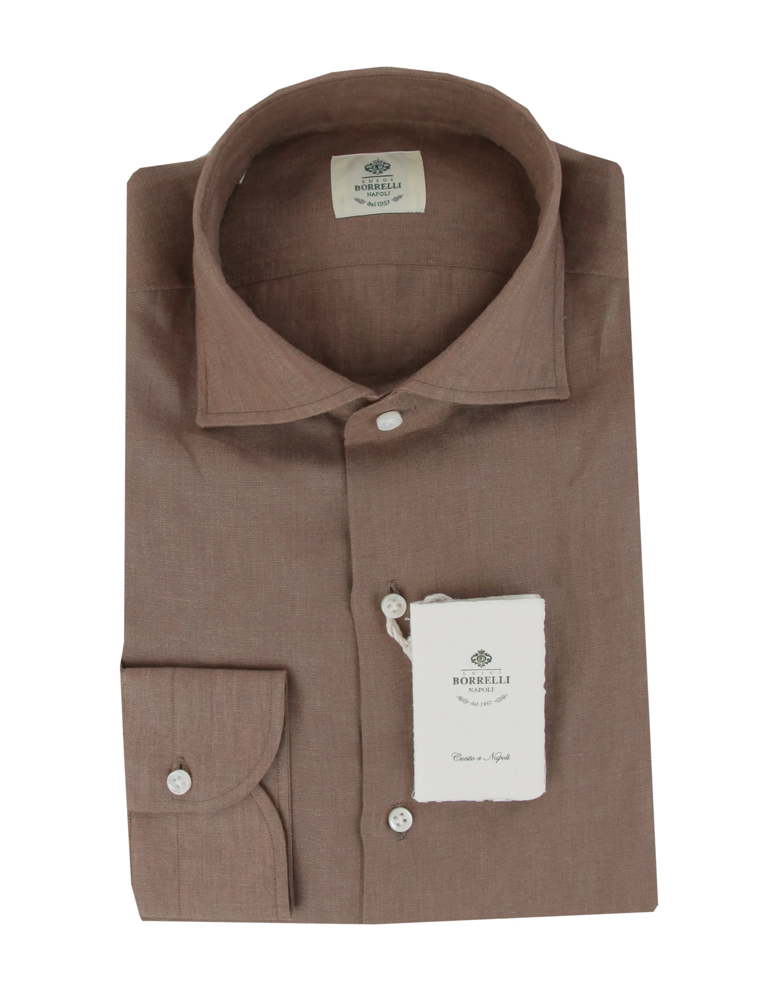 Luigi Borrelli Brown Shirt - Slim