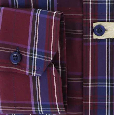 Luigi Borrelli Burgundy Red Shirt - Extra Slim