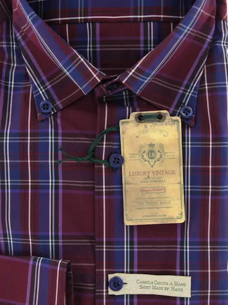 Luigi Borrelli Burgundy Red Shirt - Extra Slim