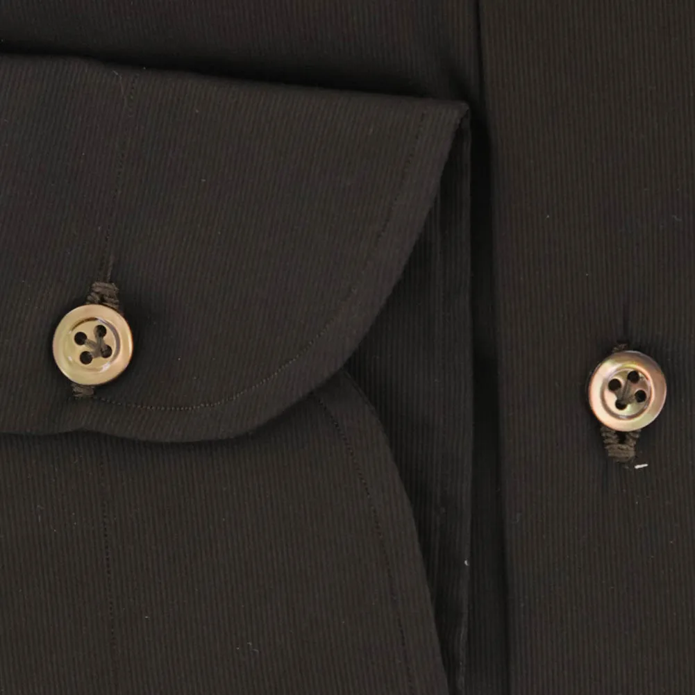 Luigi Borrelli Dark Brown Shirt - Slim
