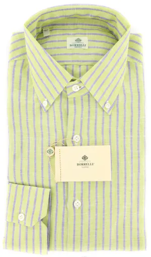 Luigi Borrelli Green Shirt - Extra Slim