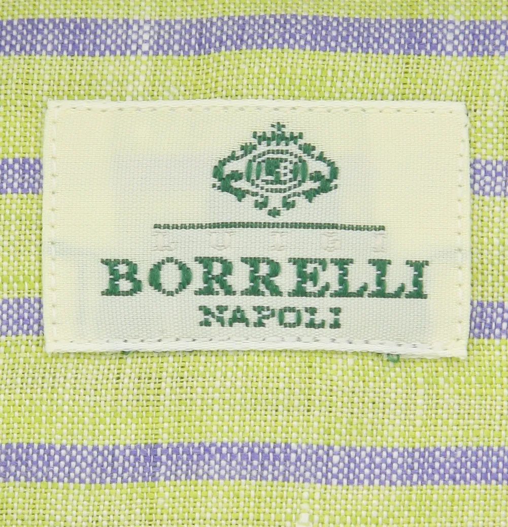 Luigi Borrelli Green Shirt - Extra Slim