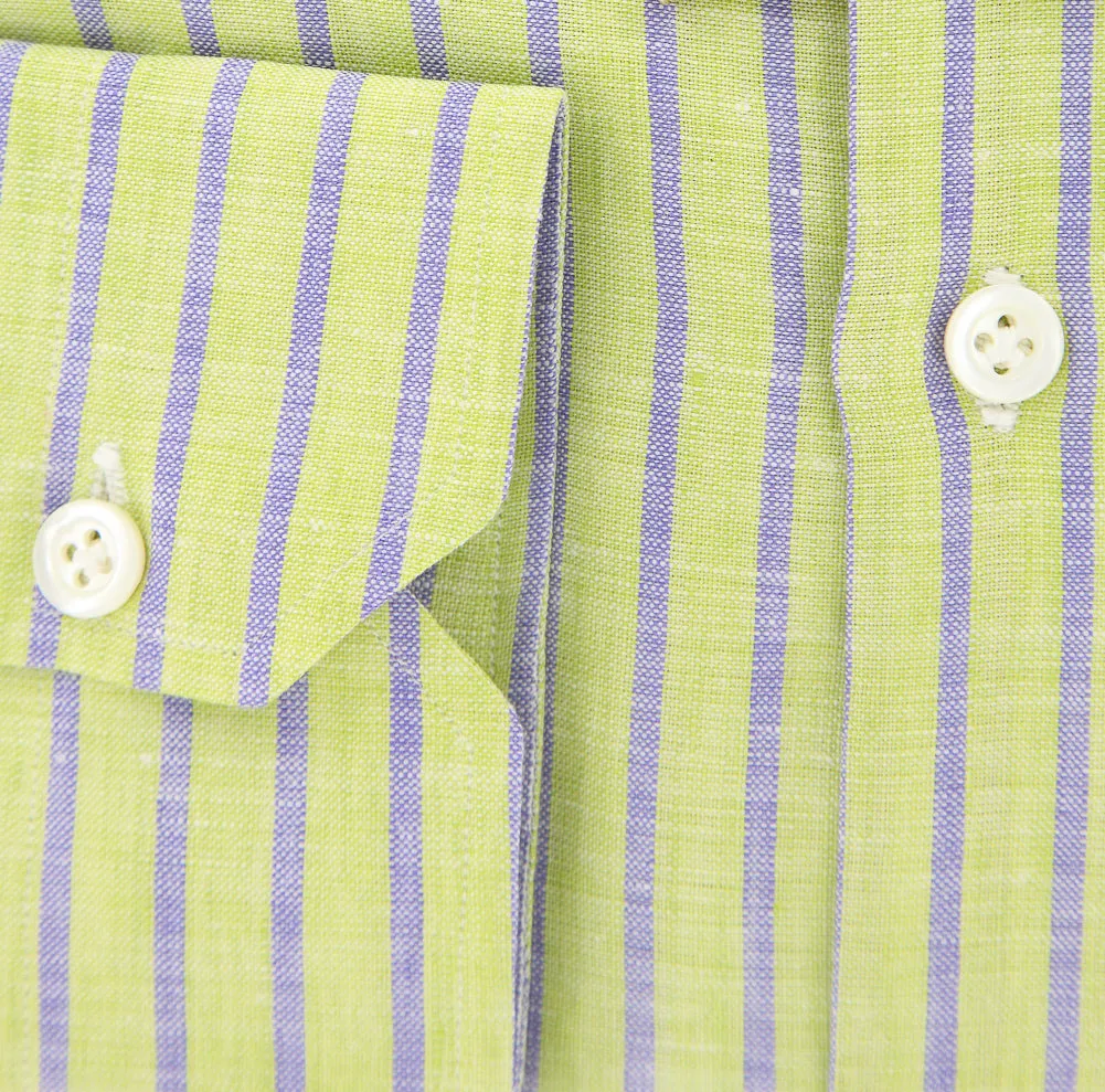 Luigi Borrelli Green Shirt - Extra Slim