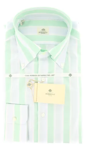 Luigi Borrelli Green Shirt – Size: 15.5 US / 39 EU
